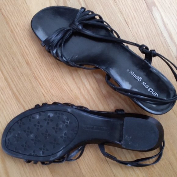 Andrew Geller, Black Sandals, size - 8 M - Picture 3 of 4